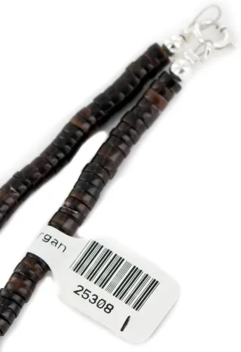 Vista 5 de $240Tag Collar Nativo Americano de Plata Navajo Ónix teñido ágata 25308-1 Hecho por Loma Siiva