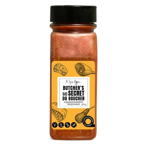 Vista 6 de A Spice Affair 's Butcher's Secret - Condimento sabroso, audaz y aromático para carne de res, cerdo y aves de corral, totalmente natural, sin OMG