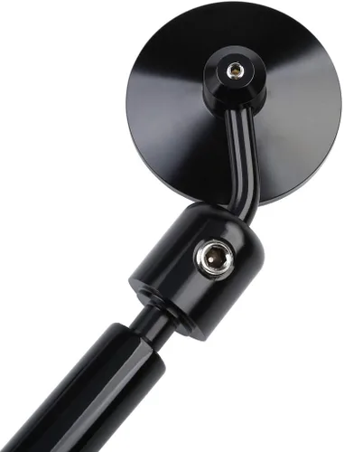 Vista 9 de TCT-MOTORPARTS Manillar de motocicleta Clubman Cafe Racer negro de 7/8 pulgadas con retrovisor final apto para Triumph Thruxton BMW Ducati Royal