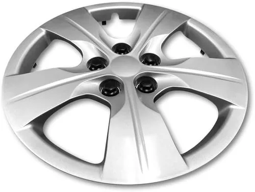 Vista 2 de Tapacubos para Chevrolet Cruze 2016-2018 de 15 pulgadas con borde de plástico pintado plateado
