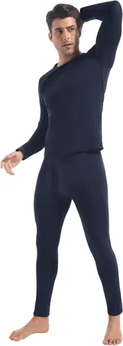 Vista 8 de CL convallaria Long Johns - Ropa interior térmica para hombre, forro polar suave, capa base para clima frío, conjunto de regalo