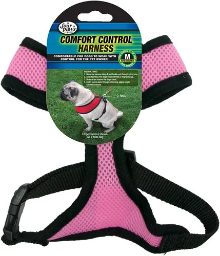 Vista 4 de Four Paws Comfort Control - Arnés para perro, color negro, extra pequeño