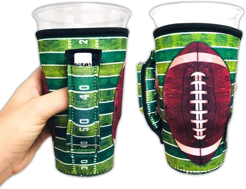 Vista 11 de Drink Handlers - Soporte para vaso de 20 a 27 onzas, funda de neopreno para café y té con asa, funda aislada y soporte para bebidas resistente al