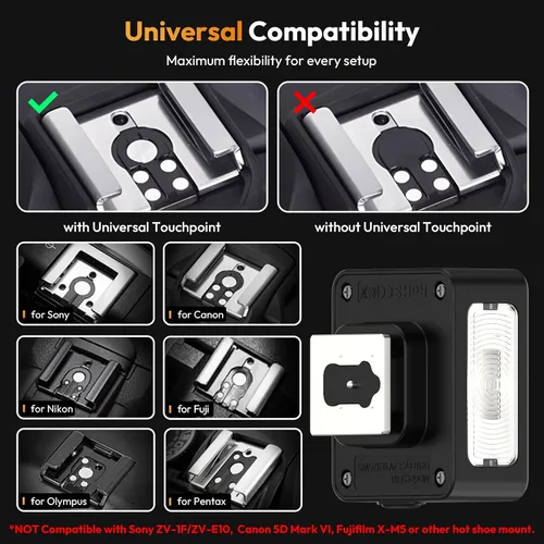 Vista 2 de ULANZI SL01 Mini Camera Flash, GN8 6500K Mini Flash Speedlite