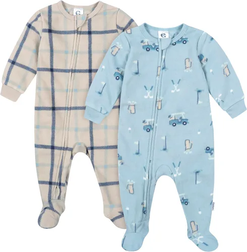 Vista 11 de Gerber Paquete de 2 pijamas de forro polar resistentes al fuego para bebés niños
