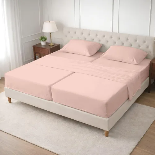 Vista 39 de SGI bedding Sábana Queen de 28 pulgadas con cabecera flexible y parte superior dividida, 100% algodón egipcio - 600 número de hilos, sábanas