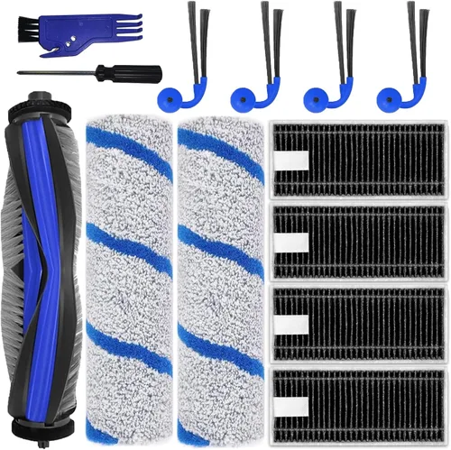 Vista 8 de Piezas de repuesto para Roborock Q7 M5/Q7 M5+/Q7 L5/Q7 L5+, 1 cepillo principal, 4 cepillos laterales, 4 filtros Hepa, 4 almohadillas de trapeador