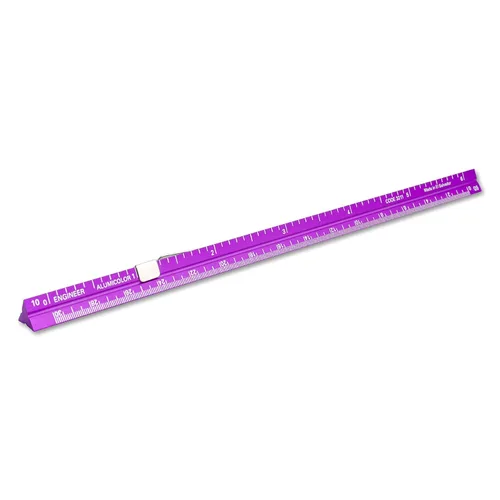 Vista 40 de Alumicolor Regla Métrica de Bolsillo para Arquitecto de Aluminio, 15CM, Negro