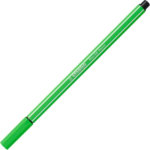 Vista 2 de STABILO Pen 68 - Bolígrafo de punta de fibra de alta calidad, paquete de 15, colores surtidos, incluyendo 5 colores neón