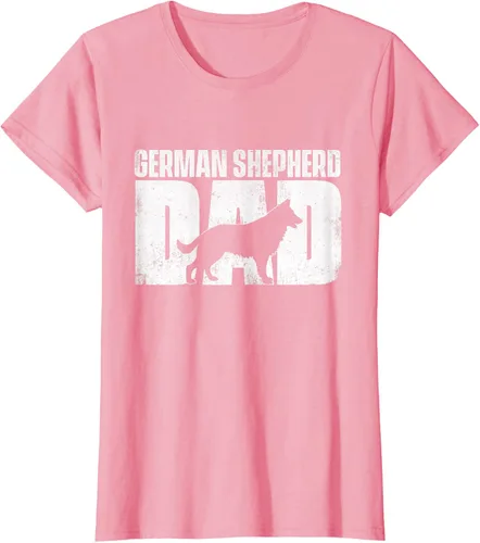 Vista 11 de Camiseta de pastor alemán para el día del padre del dueño de perros caninos, Negro