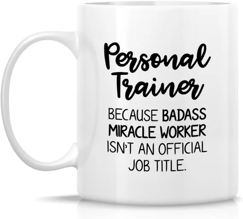 Vista 2 de Retreez Funny Mug - Taza de café de cerámica de 11 onzas para entrenamiento personal del mundo, divertida, sarcasmo, inspirador levantamiento