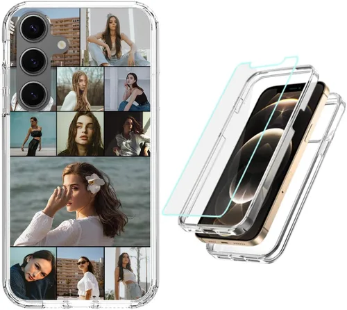 Vista 38 de Funda resistente personalizada para Samsung Galaxy S20 FE [protector de pantalla de vidrio templado] [carcasa de silicona suave] [parachoques de PC]