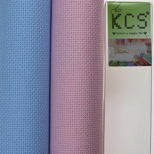 Vista 100 de KCS 2 cajas de tela de costura de algodón para punto de cruz de 15 x 18 pulgadas (blanco antiguo, 11 unidades)