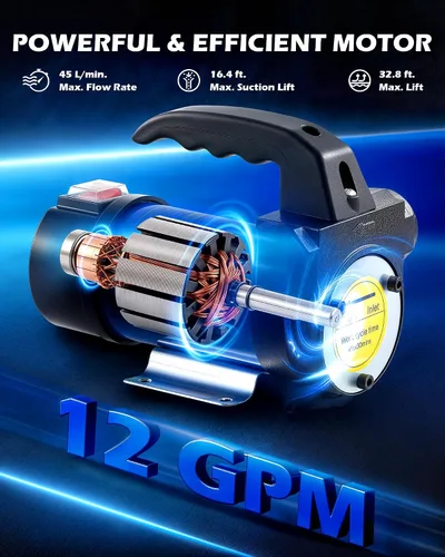 Vista 4 de Orion Motor Tech it de dispensador de boquilla de la bomba de la corriente directa de la transferencia del combustible del queroseno 12 V Bio Diesel