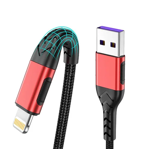 Vista 8 de Cargador de iPhone, [certificado Apple MFi] Paquete de 3 cables USB A de 1 pie para cable de carga rápida, cable de carga duradero de iPhone