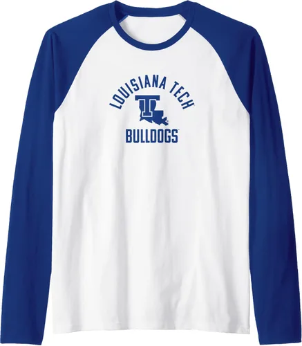 Vista 7 de Louisiana Tech Bulldogs Large One Color Raglan Baseball Tee