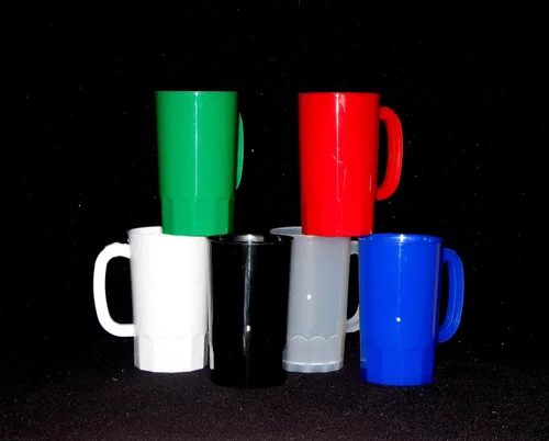 Vista 2 de Talisman, Tazas de cerveza de plástico, grandes de 32 onzas, paquete de 6, color multicolor