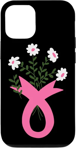 Vista 26 de Flower Jar Pink Ribbon Breast cancer Awareness Month Women Case for iPhone 16