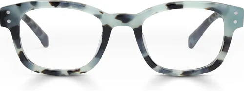 Vista 15 de eyebobs - Biff Premium Traditional and Blue Light Reading Glasses for Men and Women Square Frame for Narrow Faces