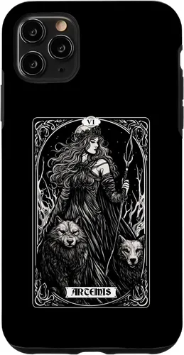 Vista 11 de iPhone 14 Artemis Tarot Card Caza Dios griego Diosa Caso