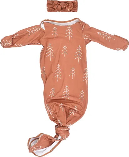 Vista 184 de Three Little Tots Vestido de corbata anudada para bebé recién nacido - Bebé