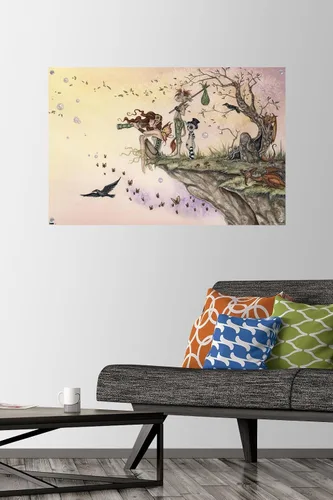 Vista 2 de Trends International Amy Brown - Póster de pared Where The Wind Takes You, 22.37 x 34.00 pulgadas, paquete de póster premium y alfiler