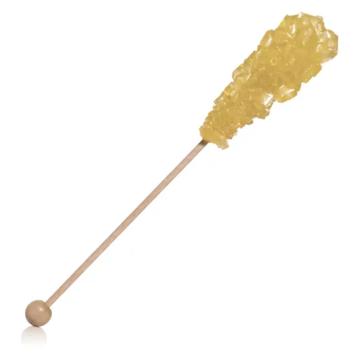 Vista 6 de Candy Envy - Gold Café Sugar Sticks Mini Rock Candy - 36 golosinas doradas envueltas individualmente - Sabor a azúcar original