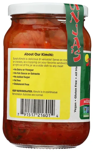 Vista 5 de Sunja's Kimchi de col picante medio, 16 oz