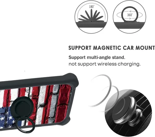 Vista 4 de jioeuinly Vortex V23 - Funda compatible con Vortex V23 4G, con protector de pantalla de vidrio templado, policarbonato duro + silicona suave