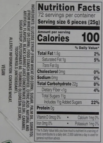 Vista 2 de Paquete a granel de dulces (masticables de frutas de amba, paquete de 24)