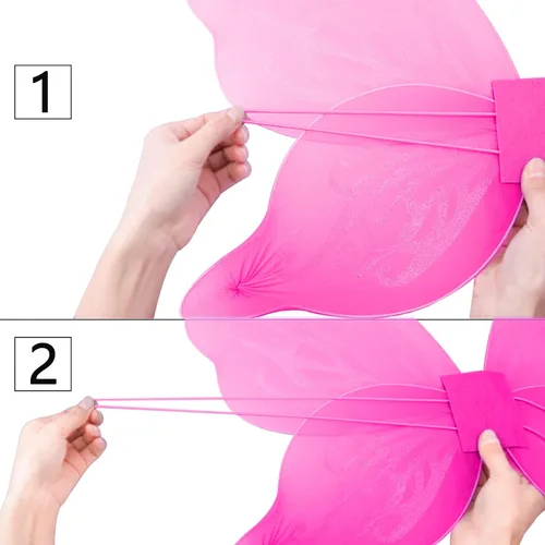 Vista 7 de Fishdown Butterfly Fairy Wings for Girls Dress Up Wings for Party Halloween Costume Birthday Cosplay Big Wings