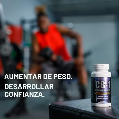 Vista 5 de Supragenix CB-1 Píldoras para aumentar de peso (90 unidades) Apoyo para ganar peso para mujeres y hombres Potenciador del apetito clínicamente