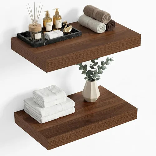 Vista 58 de Heimlove Estantes Flotantes de 12 Pulgadas de Profundidad, Estante de Pared de 12 x 12 Pulgadas de Largo, Estante de Exhibición y Almacenamiento