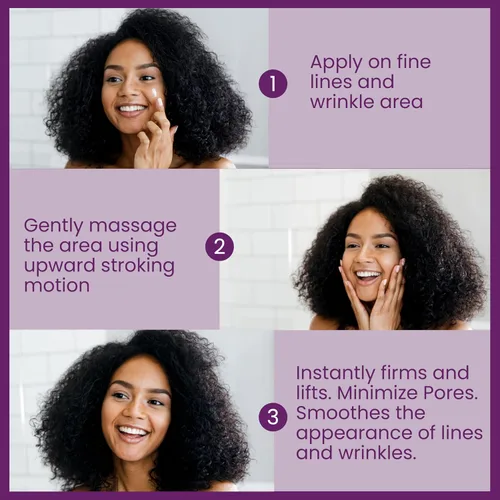 Vista 5 de Crema de estiramiento facial instantáneo – Solución antienvejecimiento para cuello, pecho y piel flácida – Crema de estiramiento facial reafirmante