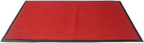 Vista 3 de FINDNEW Tapete rojo de 23 x 35 pulgadas con parte trasera de goma, duradero, antideslizante, tapete de entrada para zapatos, tapete rascador