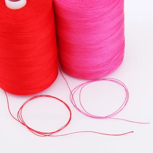 Vista 6 de Threadart - Hilo de algodón 100 % para acolchar, coser y sergar Carretes de 1000 m, calibre 50/3 Color albaricoque 107 Long staple cotton