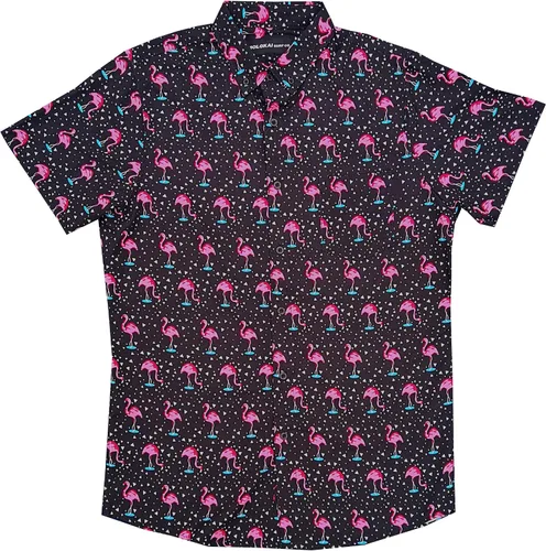 Vista 5 de Molokai Surf - Camisas hawaianas de manga corta con botones y corte ajustado