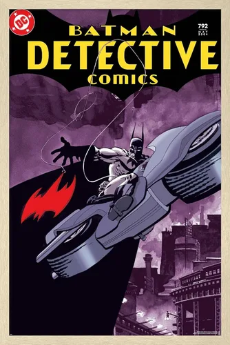 Vista 7 de Trends International DC Comics Batman - Póster de Batman Detective Comics #792, 22.4 pulgadas de largo x 14.7 W, versión enmarcada de madera