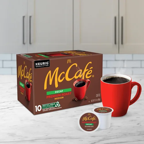 Vista 9 de McCafe Café descafeinado tostado premium, cápsulas Keurig K-Cup de una sola porción, descafeinado, 60 unidades, (6 paquetes de 10)
