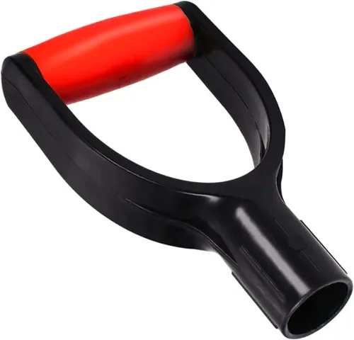 Vista 12 de Mango de agarre en D, 1.260 in / 1.26 pulgadas de diámetro interior, pala de nieve de PVC, mango de repuesto, accesorios de jardín para pala de Negro