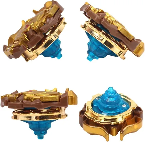 Vista 3 de Juego de 8 piezas Burst Gyros Battling Top Battle Burst de alto rendimiento, amarillo