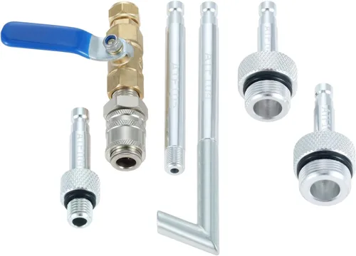 Vista 7 de Aupoko Adaptador de llenado de aceite fluido de transmisión automática con herramienta de reemplazo de válvula de cierre compatible con 09G 01J
