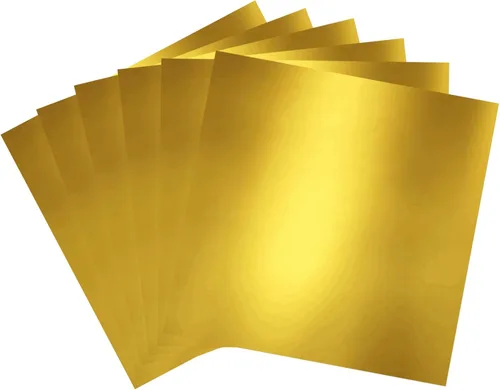 Vista 5 de Papel de cartulina metálica negra, 30 piezas de 12 x 12 pulgadas (250 GSM) - Tablero de aluminio, superficie con acabado espejo, perfecto para Negro