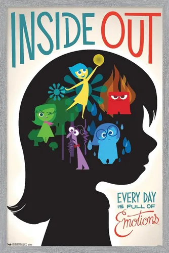Vista 16 de Trends International Disney Pixar Inside Out - Póster de pared de emociones, 14.725 x 22.375 pulgadas, versión enmarcada de madera de granero