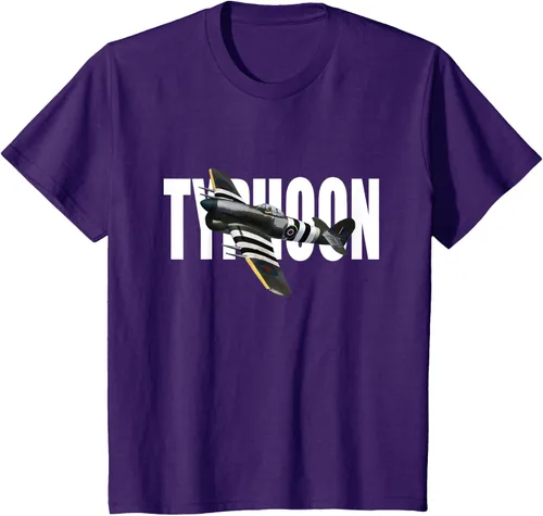 Vista 64 de RAF Hawker Typhoon WW2 Fighter Aircraft T-Shirt