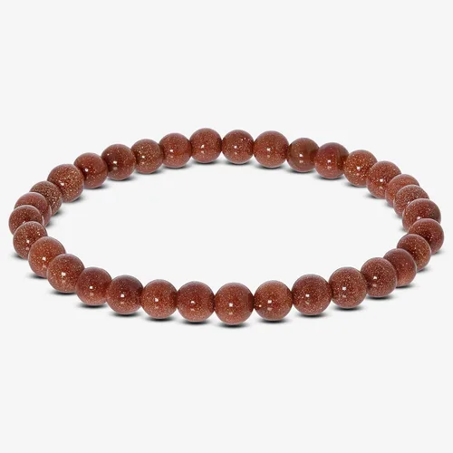Vista 151 de Gem Avenue Handmade Round Bead Stretch Bracelet Unisex Natural Stone Beaded Jewelry for Men & Women, Elastic Wristband for Daily Wear