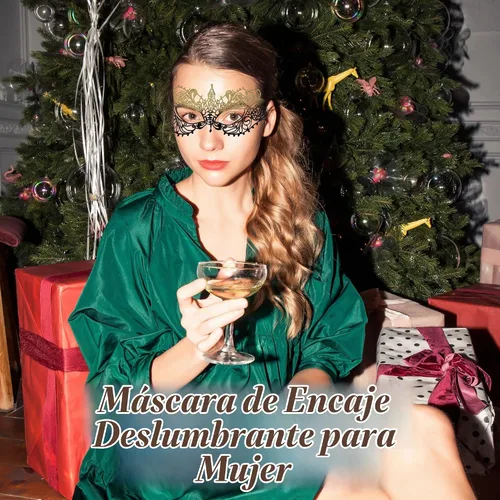 Vista 6 de Masquerade Mask For Women Lace Masquerade Mask for Masquerade Party, Proms, Venetian Party, Mardi Gras, Halloween & Cosplay Ana Bg Pluma de Pavo Real