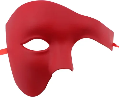 Vista 12 de Thmyo Half Face - Máscara de mascarada de carnaval veneciano para hombre, diseño vintage de Phantom of the Opera
