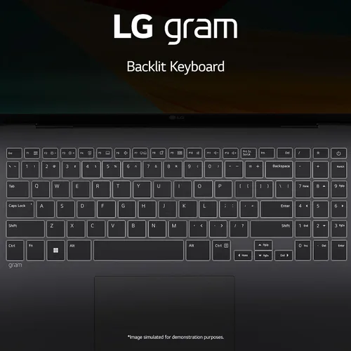 Vista 11 de LG gram - Portátil ligero de 16 pulgadas, plataforma Intel Core i7 Evo, Windows 11 Home, 16 GB de RAM, SSD de 512 GB, negro