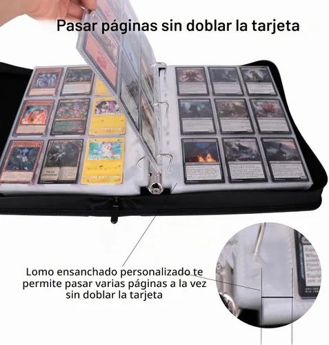 Vista 4 de 1404 - Carpeta para tarjetas intercambiables, 9 bolsillos con Negro